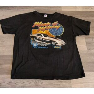 Vintage Moats & Massey Racing Funny Car Kendall Men's XXL Shirt Black USA Made